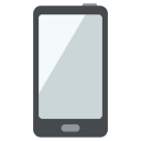 illustration of a gray cell phone