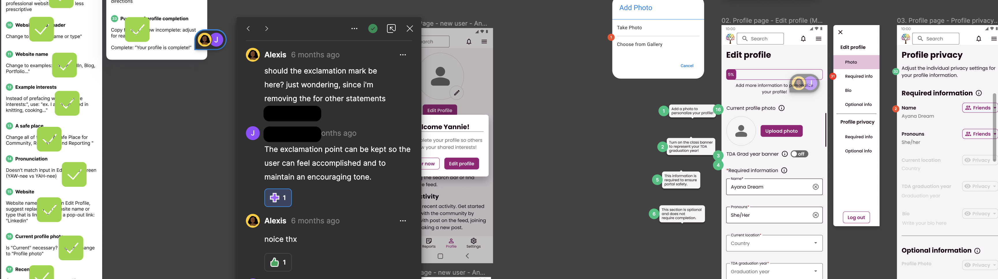 A screenshot showing my collab with the content team